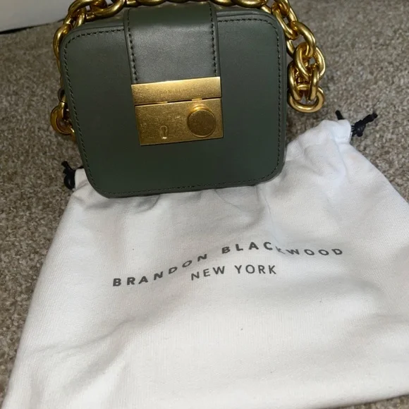 Brandon Blackwood Caro Buckle Bag in Moss Green 🔥
